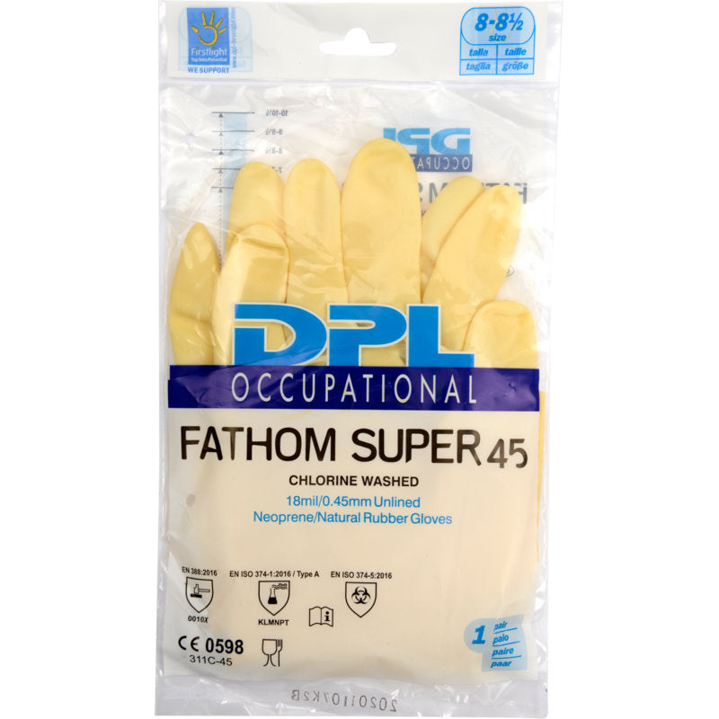 Haushaltshandschuhe Latex, Gelb, Neopren-zoom-