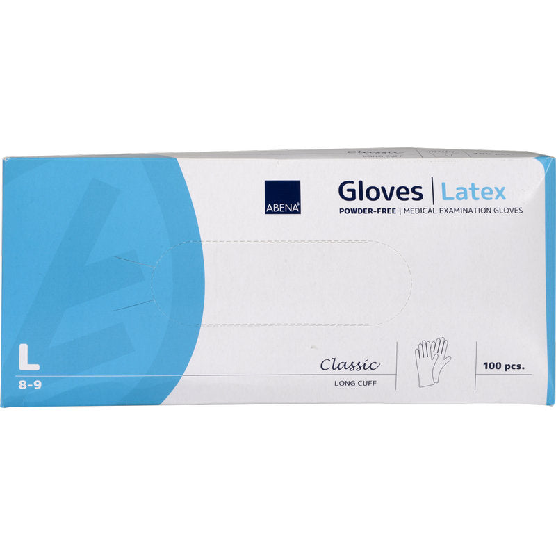 Latex-Handschuhe Classic, Puderfrei, Lang, Natur-zoom-6