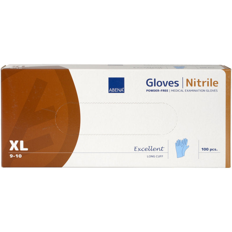 Nitril-Handschuhe Excellent, Puderfrei, Lang, Blau-9
