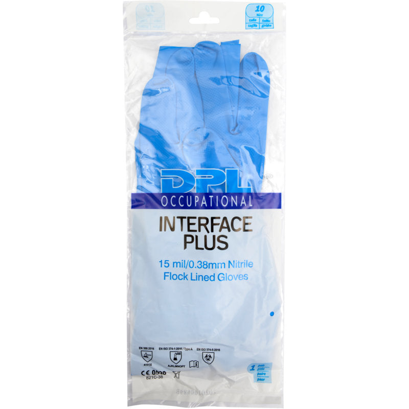 Haushaltshandschuhe Nitril, Blau-6