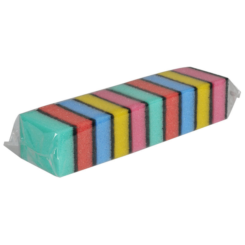 Putzschwamm, 3x6x9 cm, Diverse Farben    | Packung (10 Stück)-1