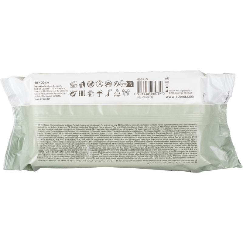 Auslaufartikel: Abena Feuchtpflegetücher, Softbox mit Plastikdeckel, 80 Tücher | Packung (1 Tuch)-zoom-2