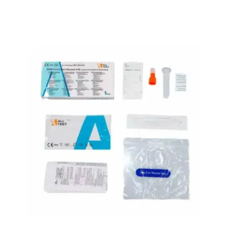 ALLTEST SARS-CoV-2 und Influenza A+B Antigen Kombi Rapid Test | Packung (1 Test)-zoom-