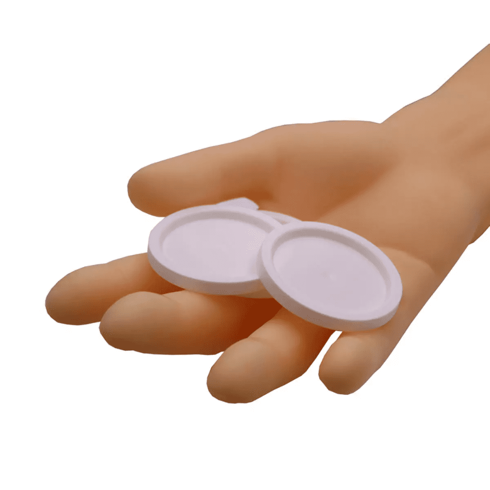 AMPri Deckel für Medizinbecher, weiß - 2000 Stück