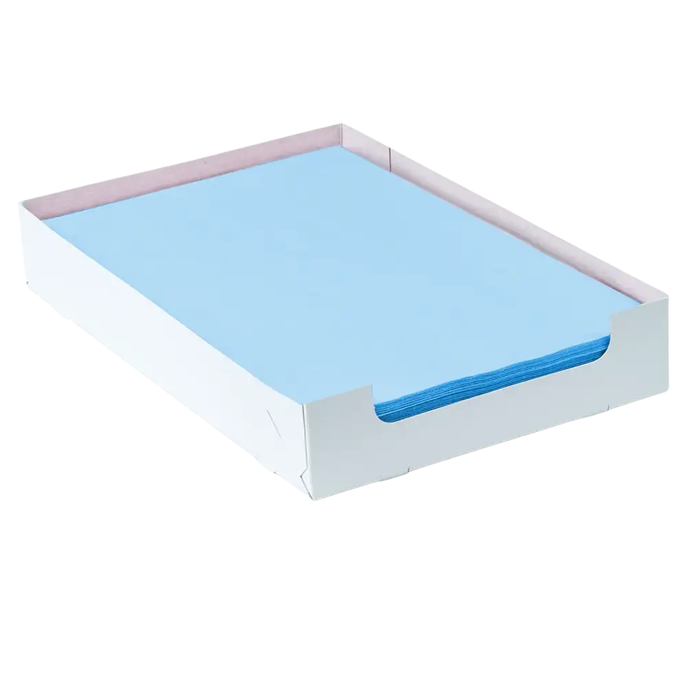 AMPri Dental Kreppauflage Tray-Filterpapier 18 x 28 cm mit Box, verschiedene Farben-2