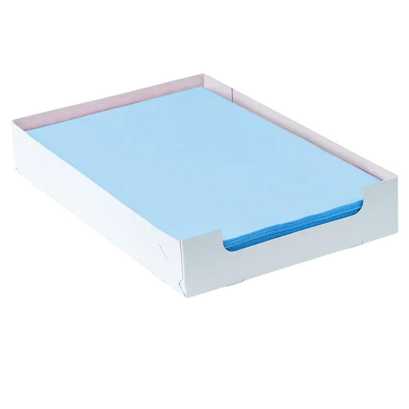 AMPri Dental Kreppauflage Tray-Filterpapier 18 x 28 cm mit Box, verschiedene Farben-zoom-