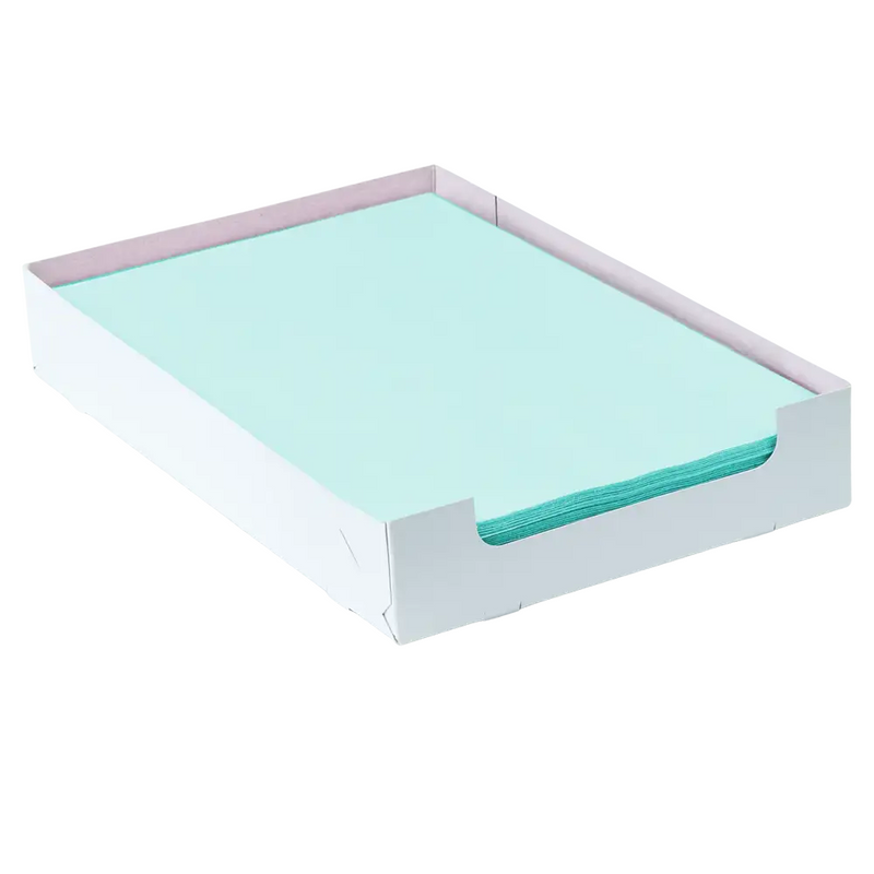 AMPri Dental Kreppauflage Tray-Filterpapier 18 x 28 cm mit Box, verschiedene Farben-zoom-
