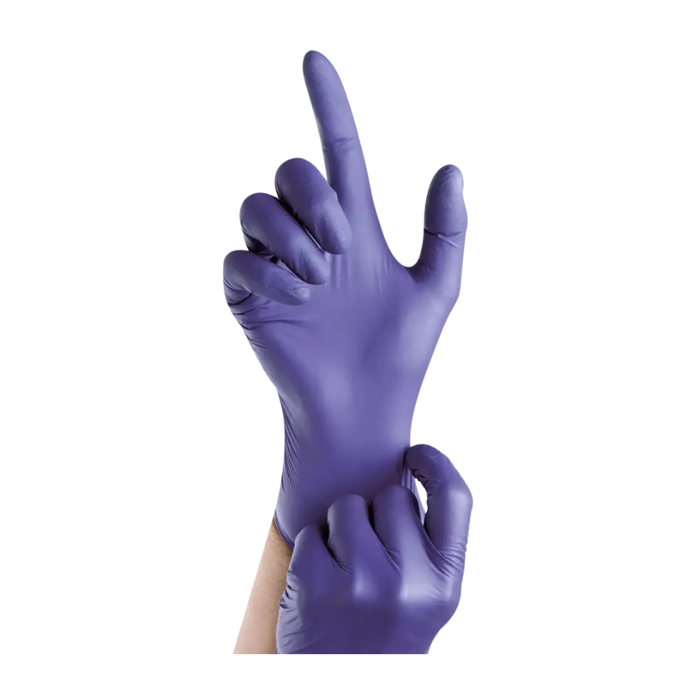 AMPri Epiderm Protect Purple Nitrilhandschuhe by MED-COMFORT puderfrei, lila | Box (100 Stück)-zoom-3
