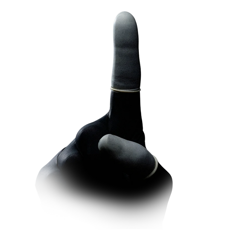 AMPri MED-COMFORT Latex Fingerlinge, verschiedene Größen | Beutel (100 Stück)-zoom-