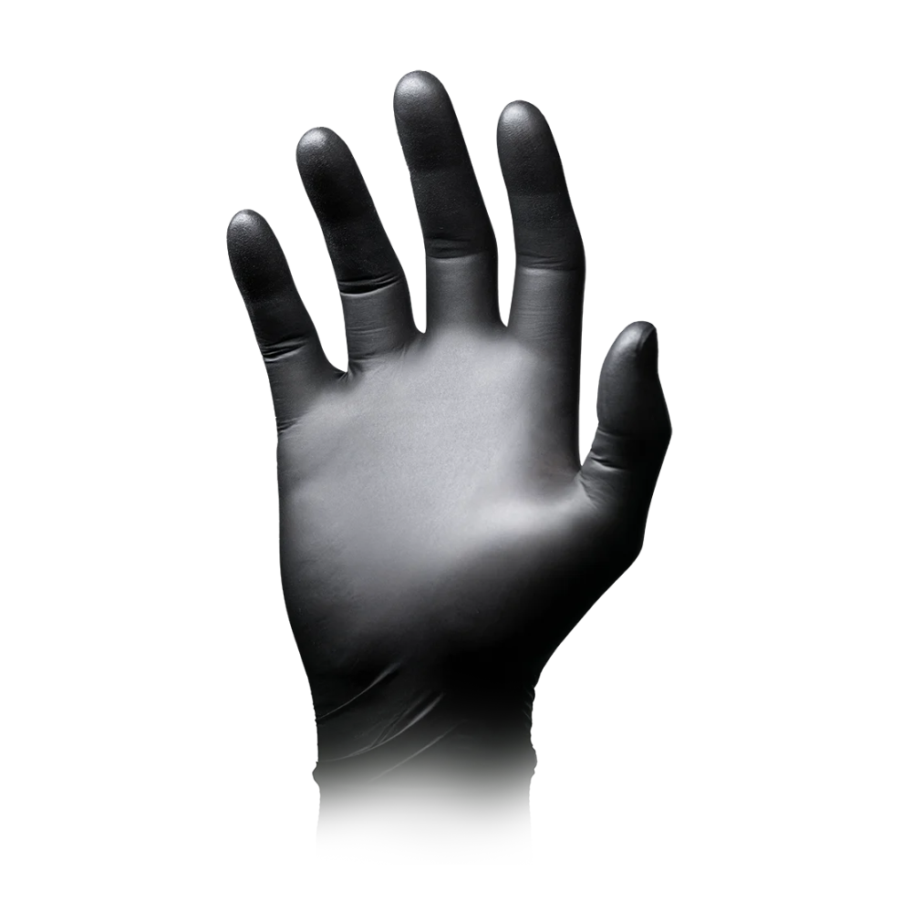 AMPri Nature Gloves BLACK Nitrilhandschuhe Biologisch abbaubar, Schwarz | Box (100 Stück)-3