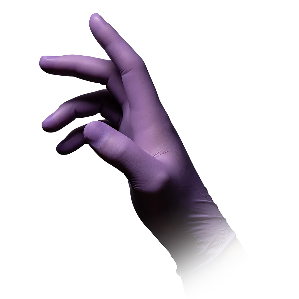 AMPri STYLE BERRY Nitrilhandschuhe puderfrei by MED-COMFORT, Flieder-3