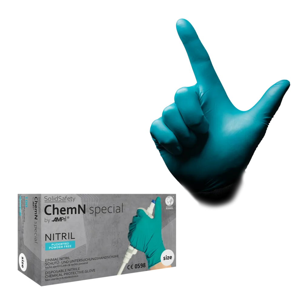 AMPri SolidSafety ChemN Special Nitril Chemikalienschutzhandschuhe S - XXL-2