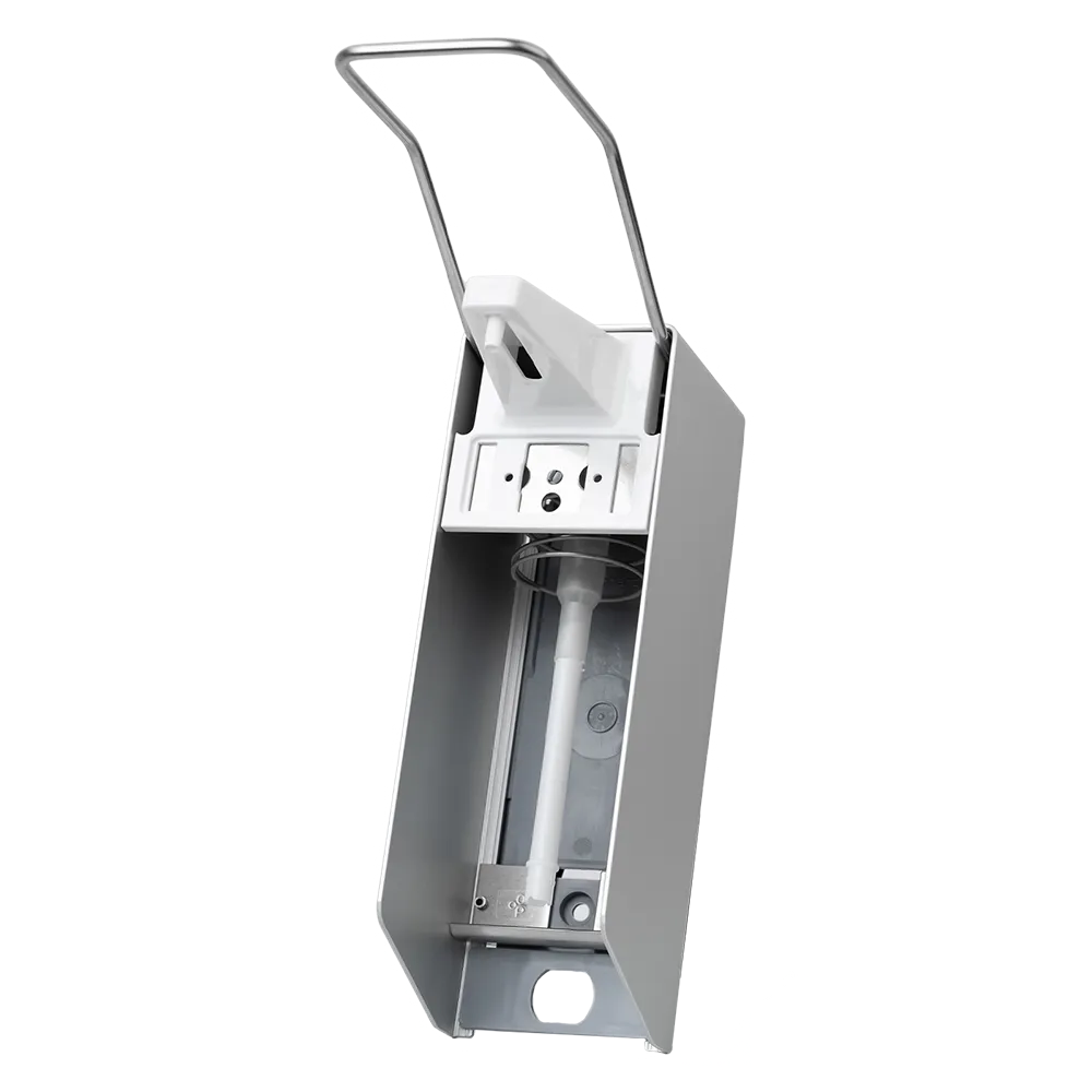 AMPri Wandspender für 500 ml Desinfektionsmittel und Seifen mit langem Armhebel | 1 Stück-1