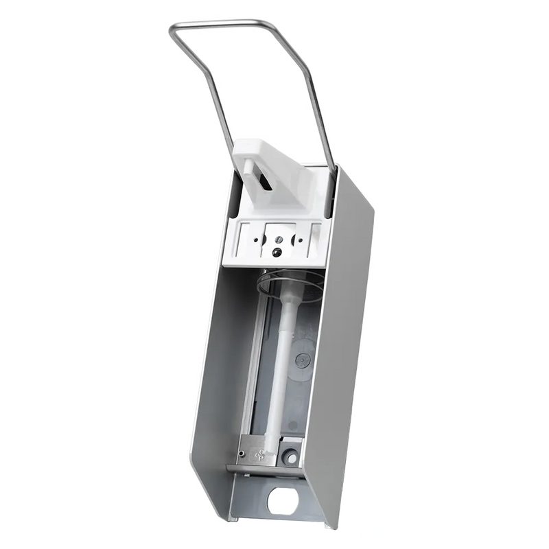 AMPri Wandspender für 500 ml Desinfektionsmittel und Seifen mit langem Armhebel | 1 Stück-zoom-