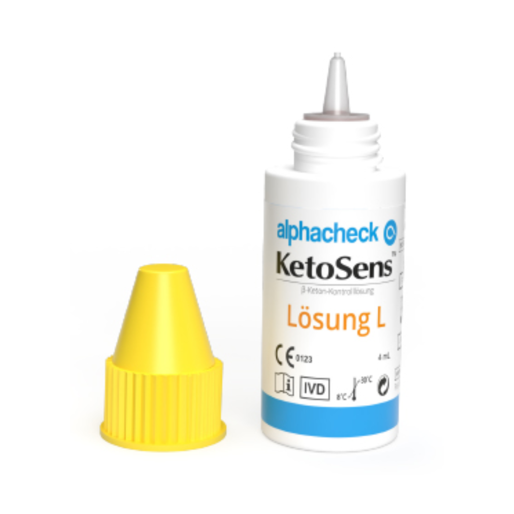 Alphacheck KetoSens β-Keton-Kontrolllösung L+M | Packung (2 Fläschchen)-2