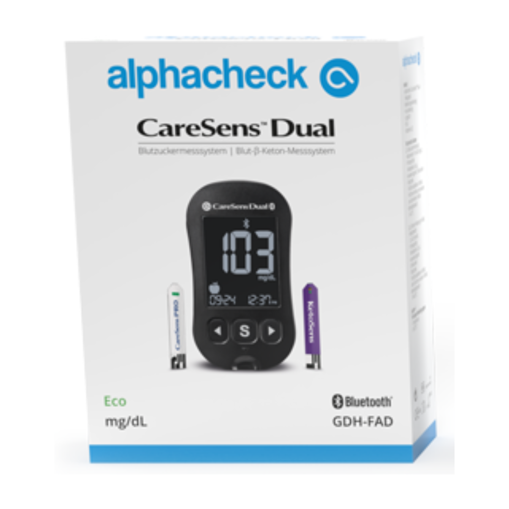 Alphacheck CareSens DUAL Blutzuckermessgerät eco | Packung (1 Stück)-zoom-1
