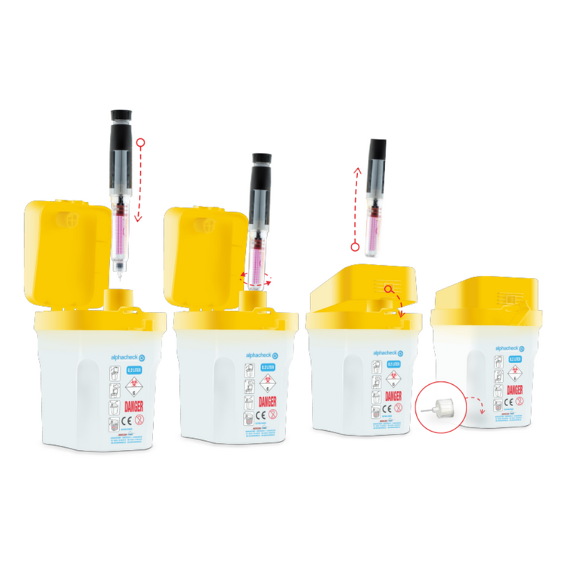Alphacheck professional Entsorgungsbox für Pen-Nadeln | Packung (1 Stück)-zoom-