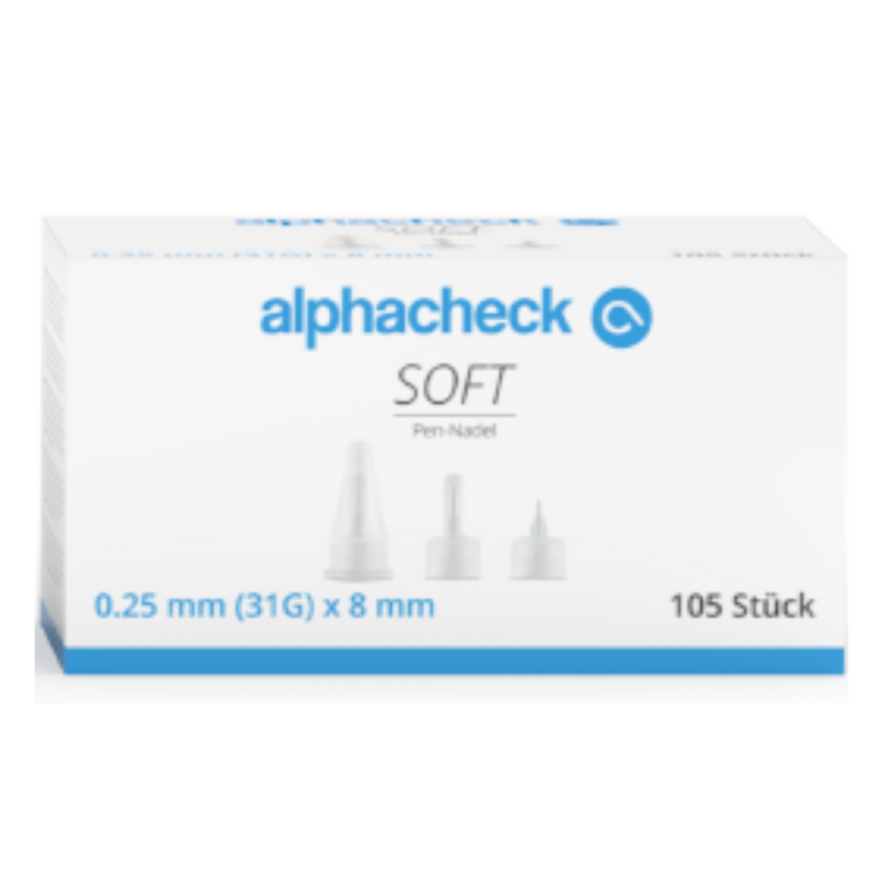 Alphacheck soft Pen-Nadeln, verschiedene Größen, 105 Stück/Packung-zoom-