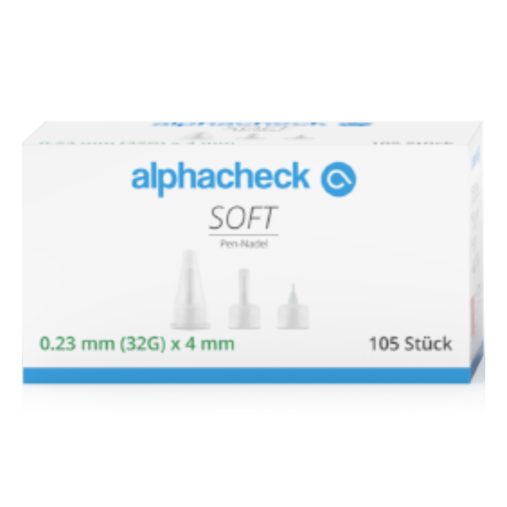 Alphacheck soft Pen-Nadeln, verschiedene Größen, 105 Stück/Packung-1