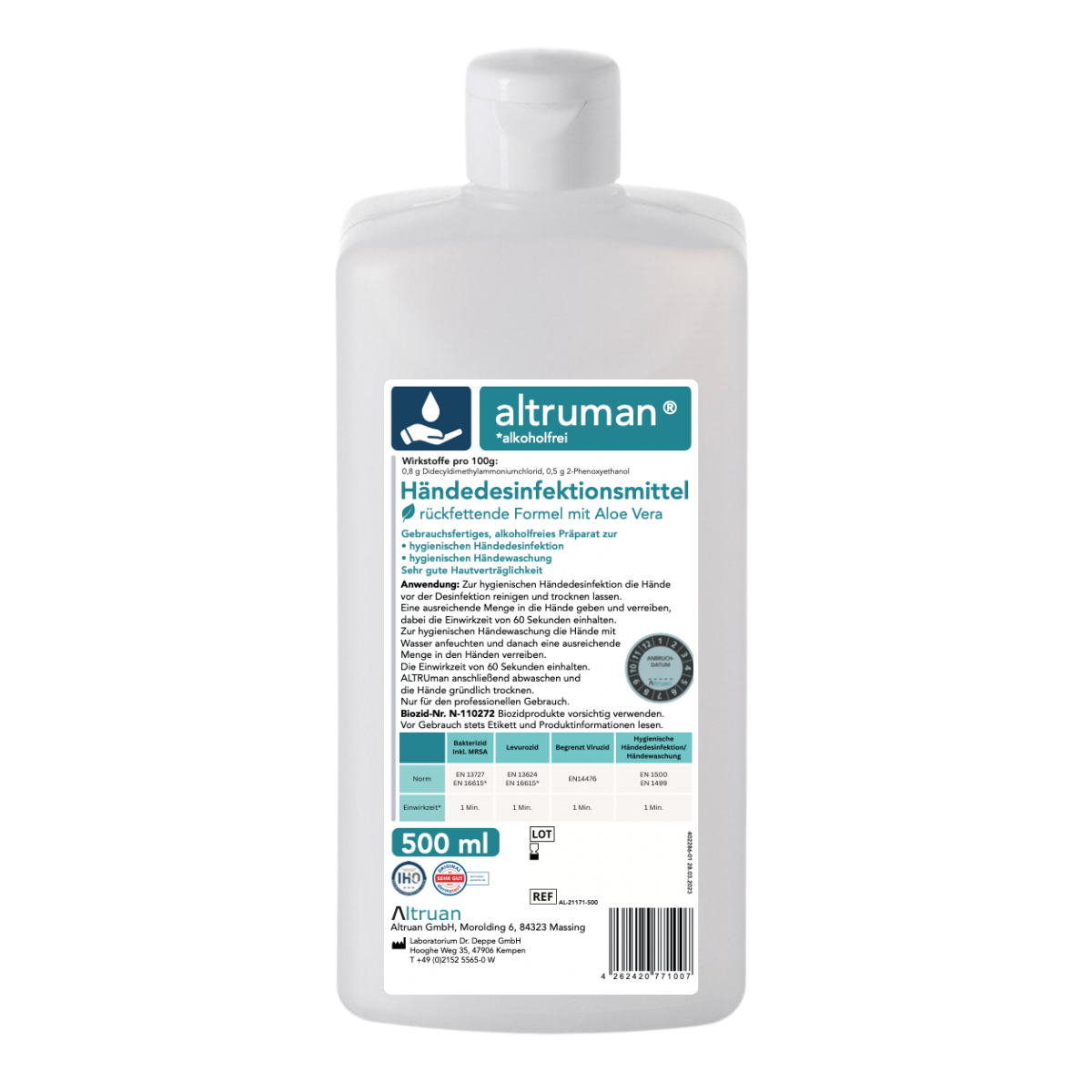 Altruman® Händedesinfektionsmittel - 500 ml | Flasche (500 ml)-1