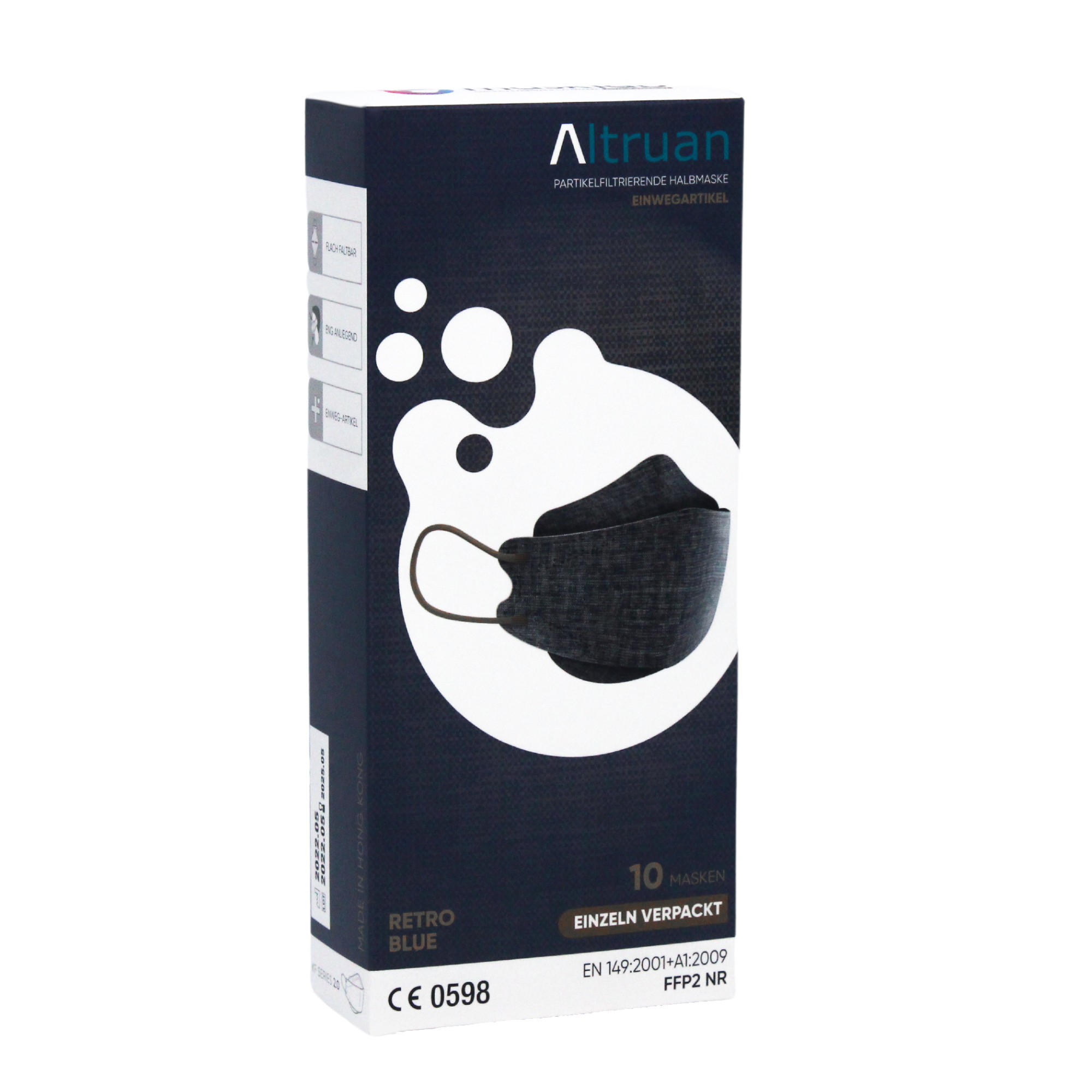 Altruan Designer Gesichtsmaske Partikelfiltrierend (FFP2-Standard) | Packung (10 Masken)-zoom-13
