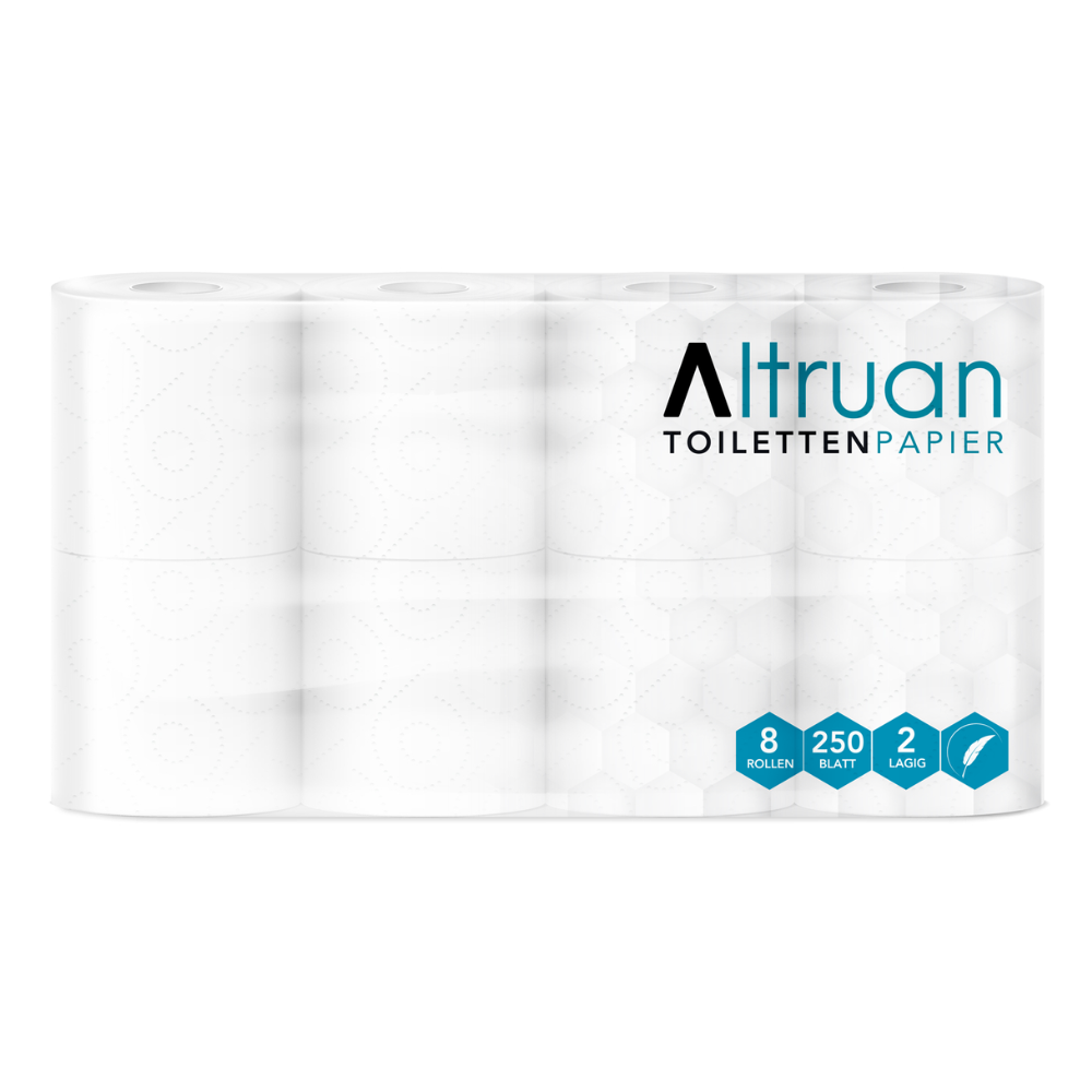 Altruan Toilettenpapier, 2-lagig, weiß