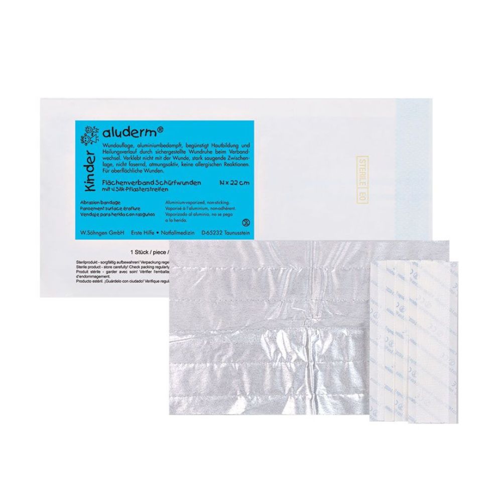 aluderm® Kinder Flächenverband Schürfwunden | Packung (1 Stück)-zoom-1
