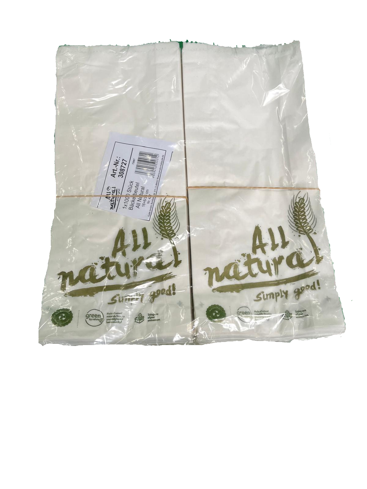 Bäckerbeutel für ca. 8 Brötchen, 1000 Stück. 427