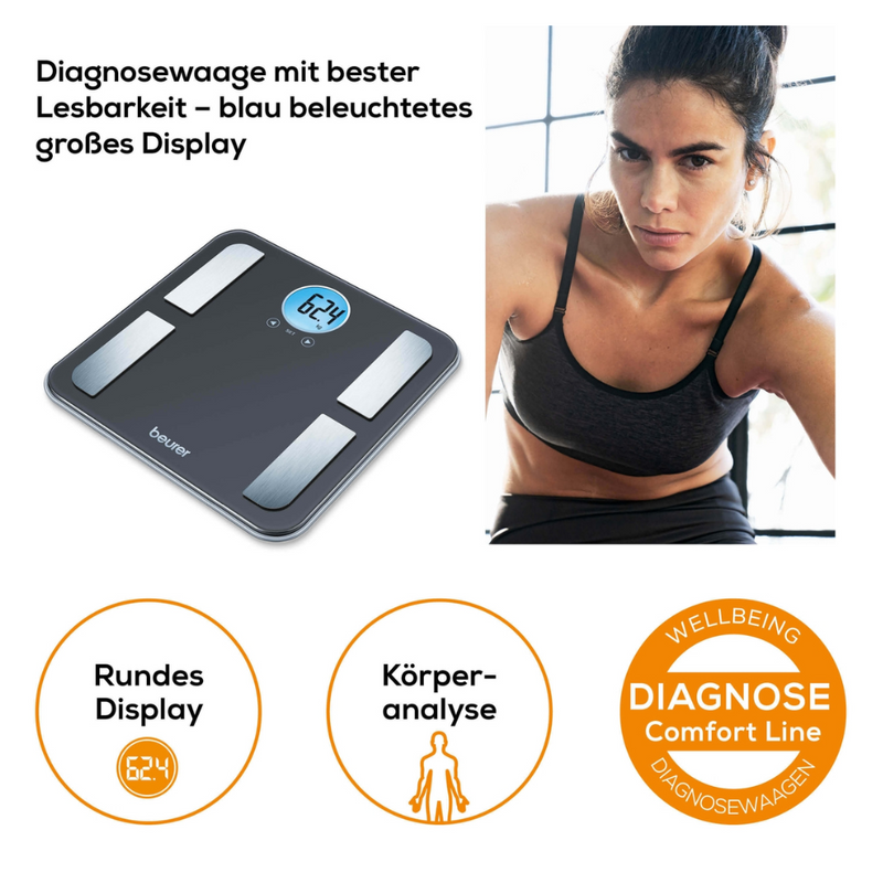 Auslaufartikel: Beurer BF 195 Diagnosewaage | Packung (1 Stück)-zoom-