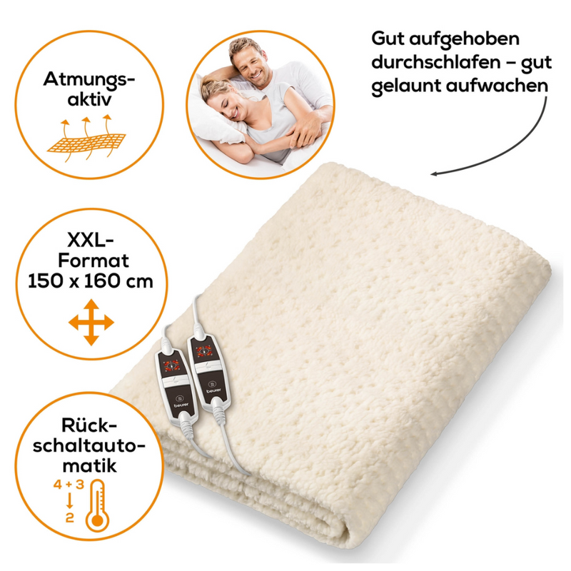 Auslaufartikel: Beurer Doppel-Wärmeunterbett UB 56 Teddy Double | Packung (1 Stück)-zoom-