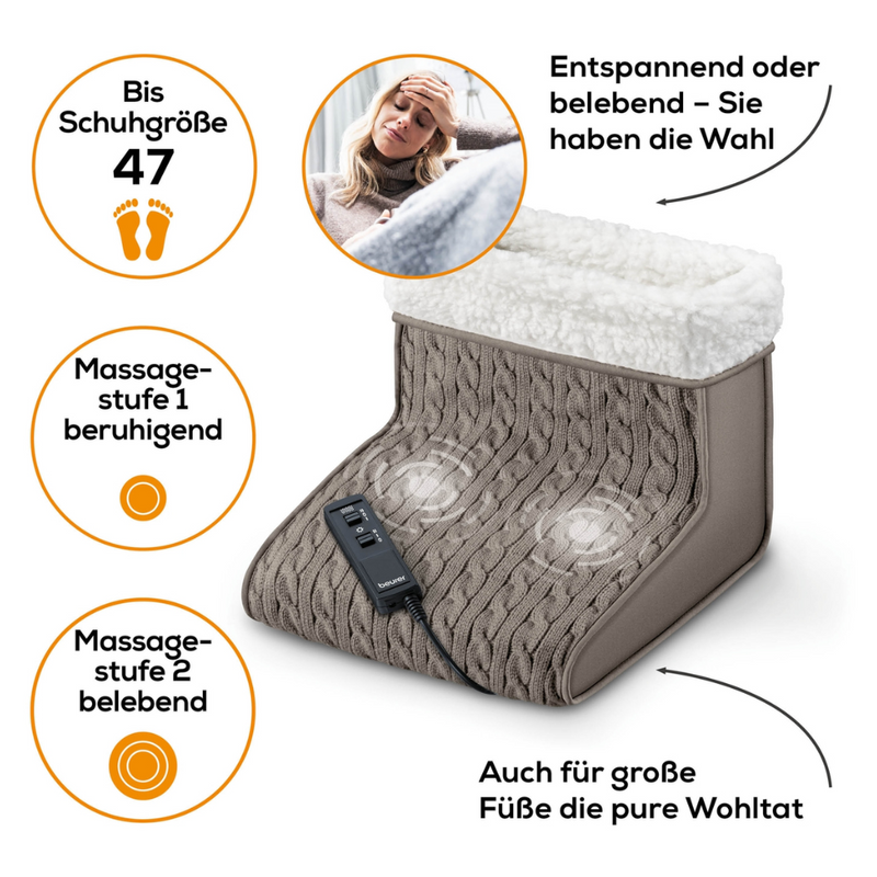 Auslaufartikel: Beurer FWM 45 Massage-Fußwärmer | Packung (1 Stück)-zoom-