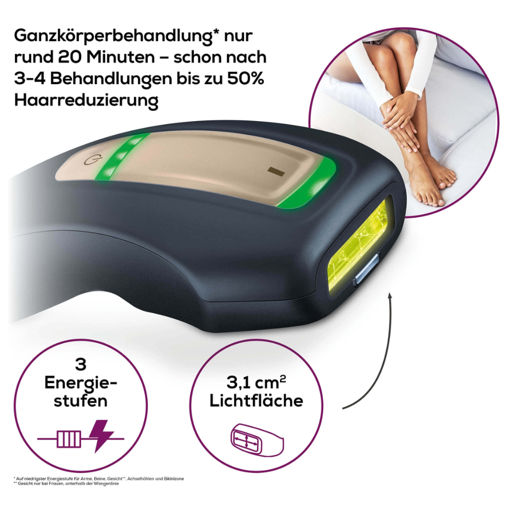 Auslaufartikel: Beurer dauerhafte Haarentfernung IPL Pure Skin Pro Black | Packung (1 Stück)-2