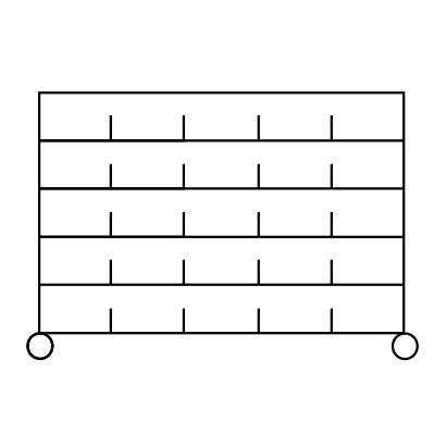 Novocal Sortierregalwagen Material: Präzisionsstahl,  vernickelt und hochglanzverchromt 4 Eckpfost | Packung (1 Stück)-zoom-1