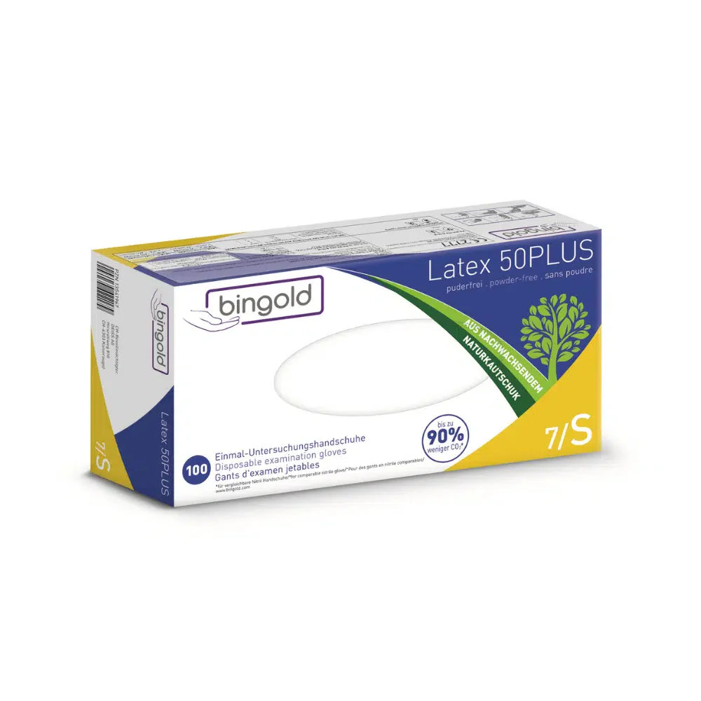 Bingold Latex 50PLUS Latexhandschuhe, weiß-zoom-3