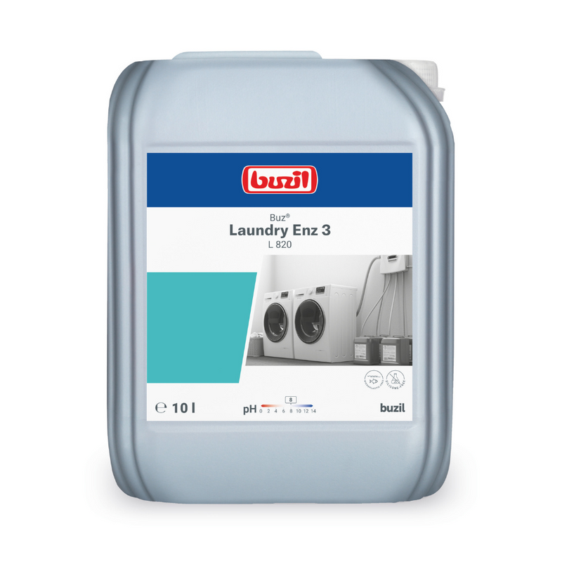 Buzil Buz® Laundry Enz 3 L 820 Enzymhaltiges Flüssigwaschmittelkonzentrat-zoom-