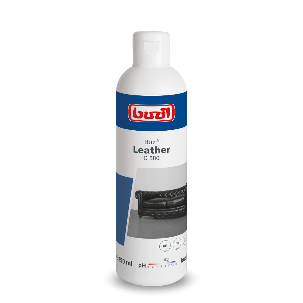 Buzil Buz® Leather C 580 Oberflächenintensivreiniger für Glattleder | Flasche (250 ml)-zoom-1