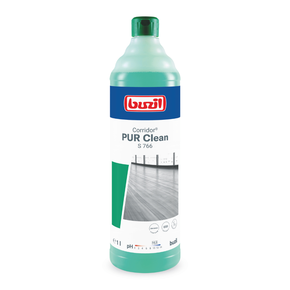 Buzil Corridor® PUR Clean S 766 Ultranetzender Bodenreiniger mit Geruchsblocker