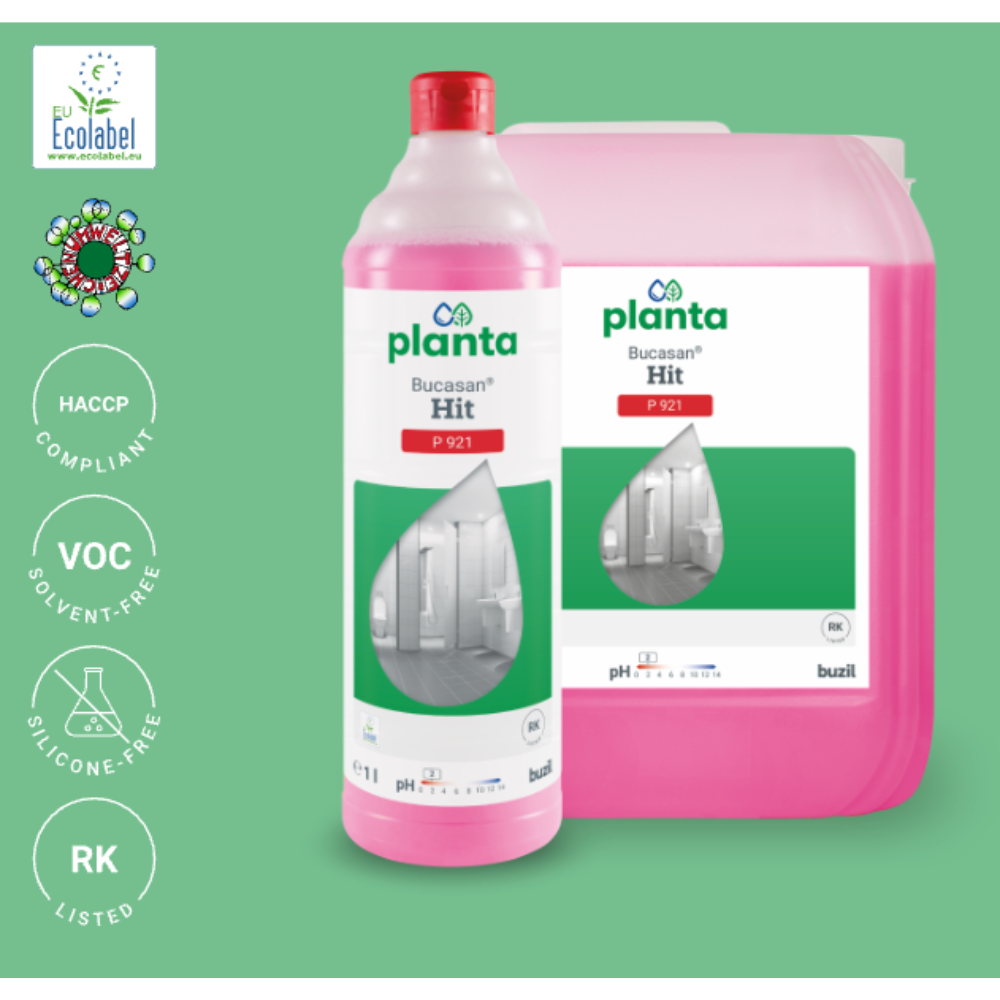 Buzil Planta Bucasan® Hit P 921 Ökologischer Sanitärunterhaltsreiniger-4