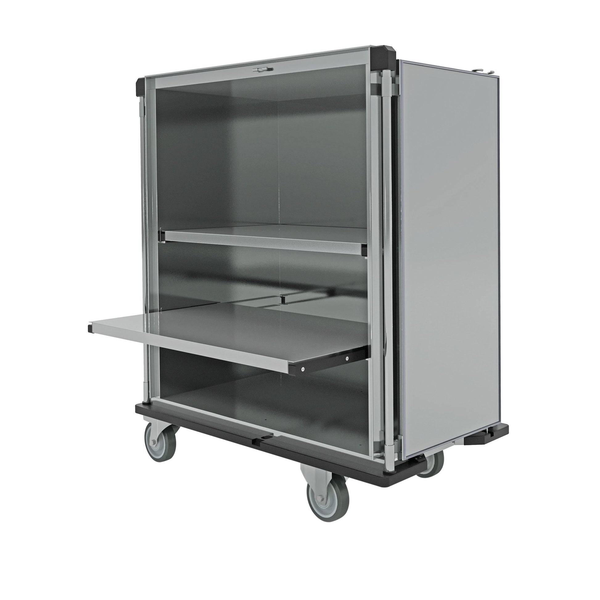 Novocal Sterilgut-Transportwagen              Wagengehäuse aus satiniertem Edelstahlblech | Packung (1 Stück)-1