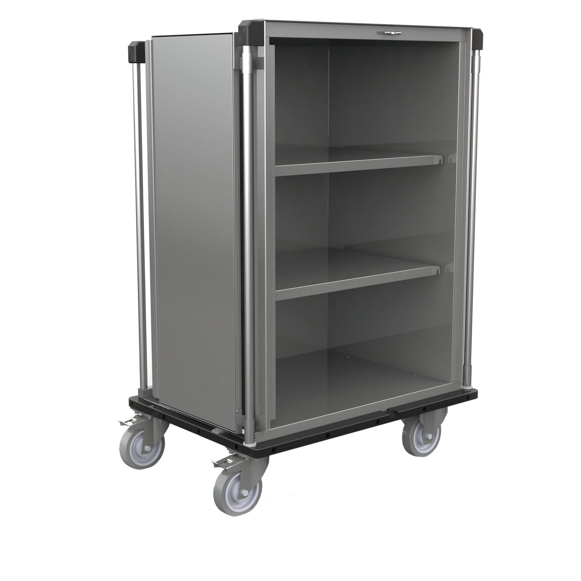 Novocal Sterilgut-Transportwagen  Wagengehäuse aus satiniertem Edelstahlblech | Packung (1 Stück)-1