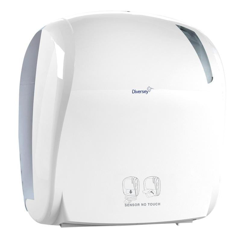 Handtuchrollenspender elektrisch - autocut, Elektronischer Handtuchrollenspender mit automatischer Schneidevorrichtung | Packung (1 Stück)