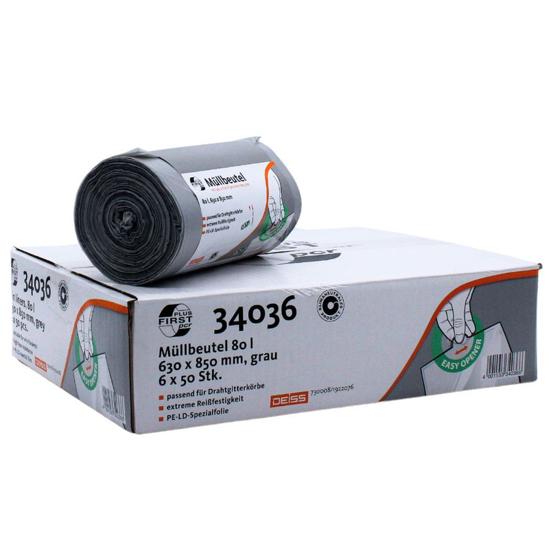 DEISS First Plus Pcr Müllsäcke 80 Liter, 34043-zoom-