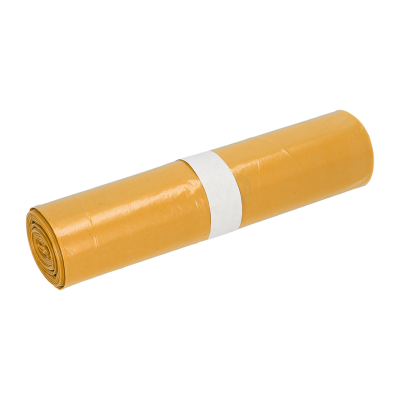 DEISS Müllsäcke aus Recycling-LDPE, 23070, Typ 60 120 Liter gelb-zoom-