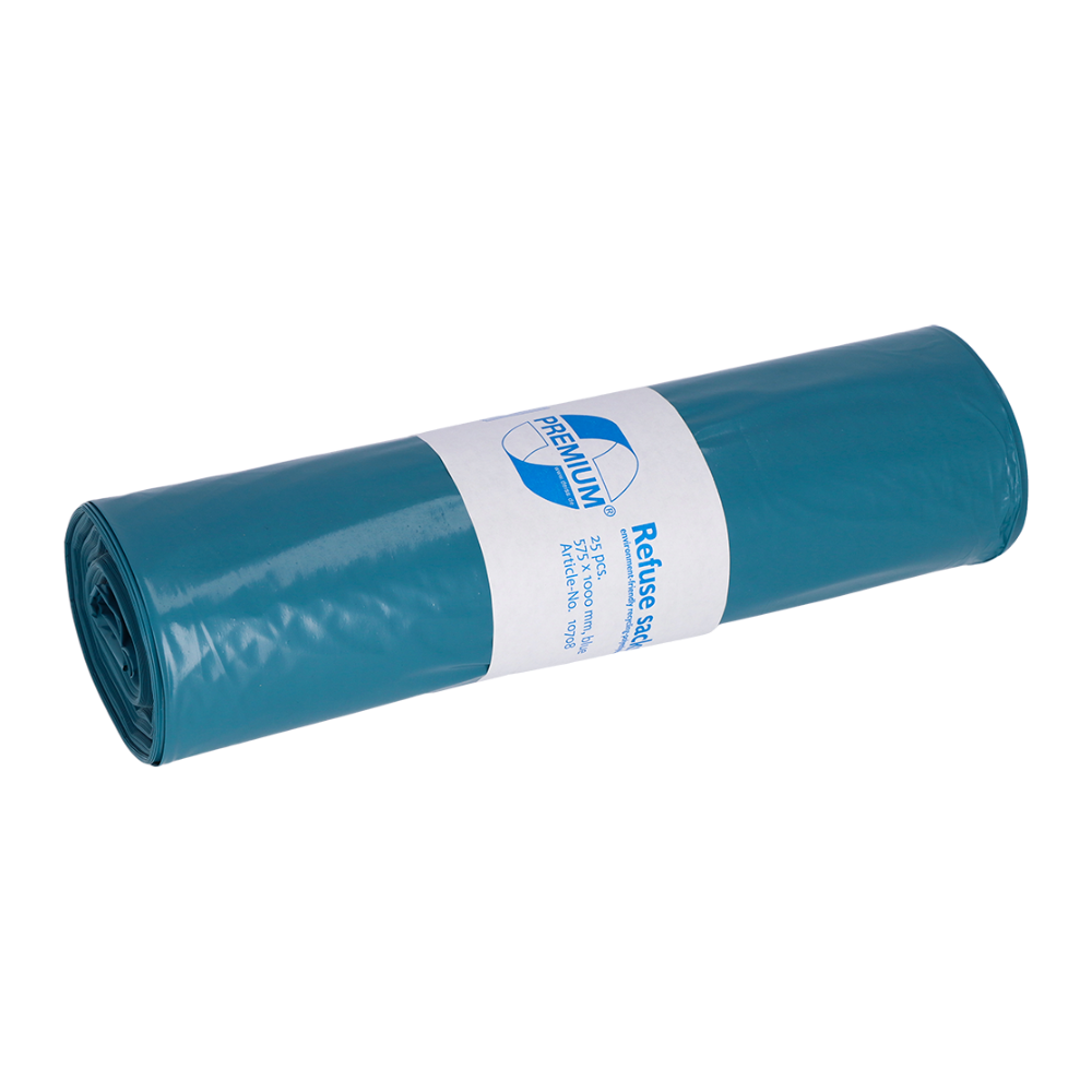 DEISS Premium Müllsäcke aus LDPE, 10708, 70 Liter | Rolle (25 Stück)