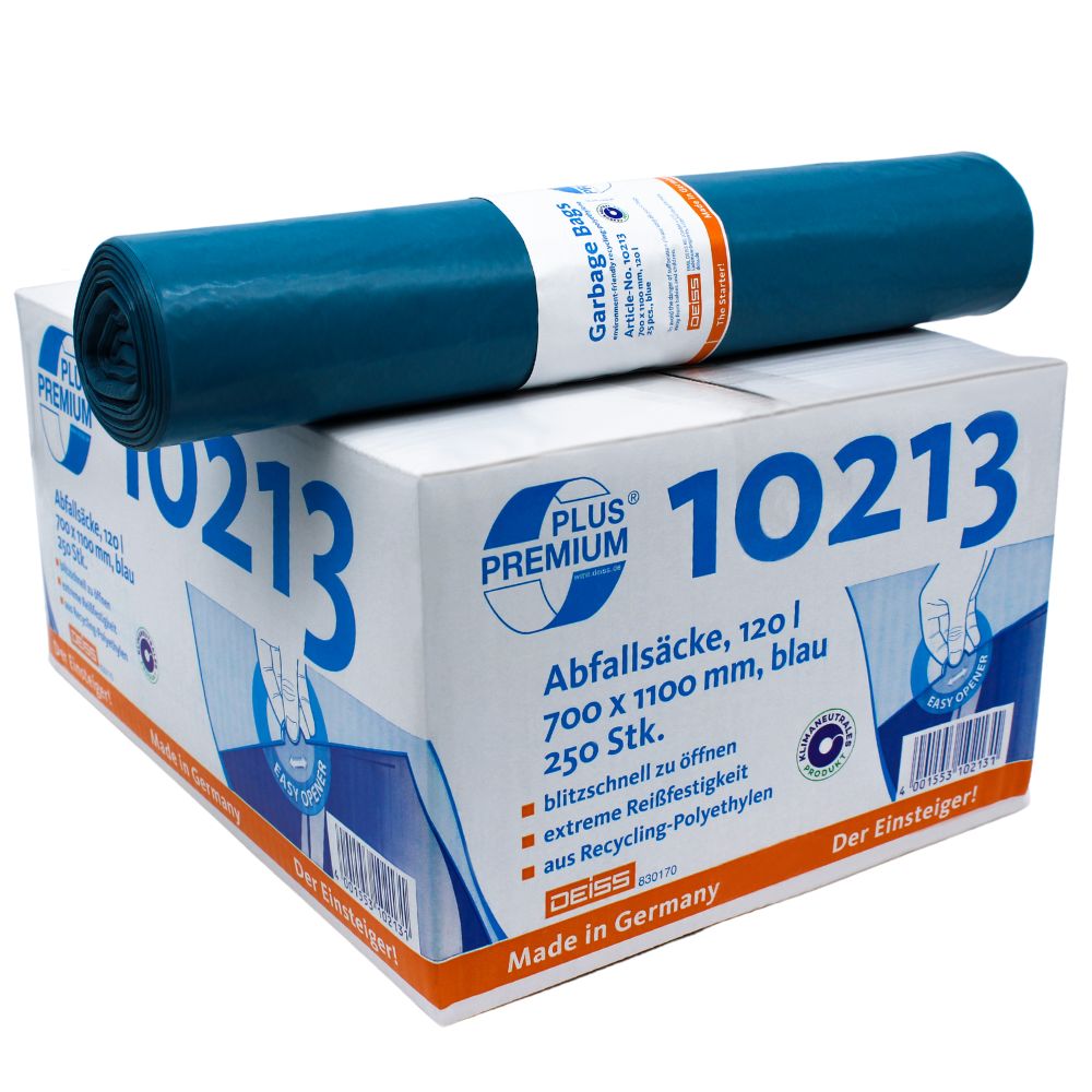 DEISS Premium Plus® Typ-60 Abfallsäcke 10213, 120 Liter-1