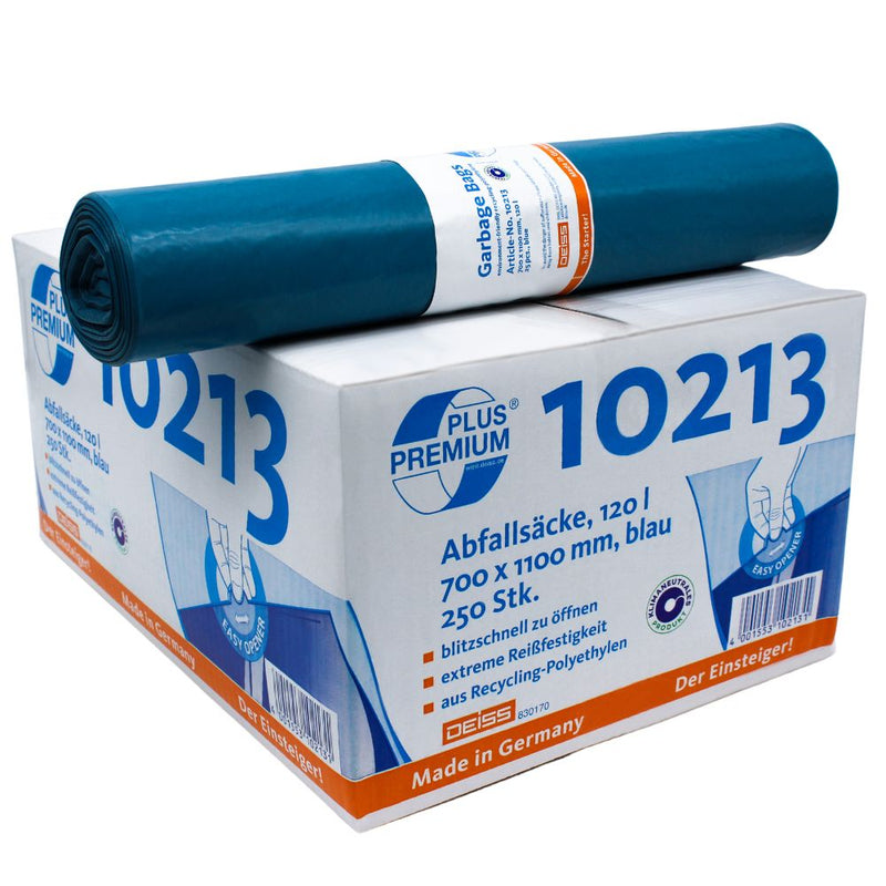 DEISS Premium Plus® Typ-60 Abfallsäcke 10213, 120 Liter-zoom-