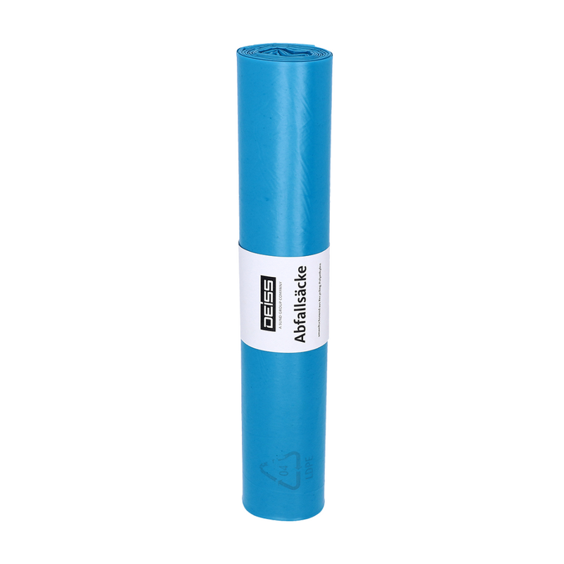DEISS Standard® Abfallsäcke 90288 LDPE Typ 60 BLAU 140 L (31µ) | Rolle (25 Stück)-zoom-