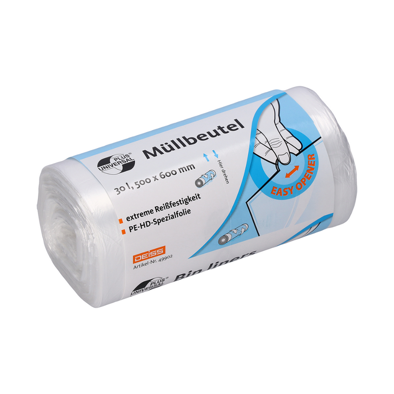 DEISS Universal Plus® Müllbeutel, 49902 - 30 Liter-zoom-
