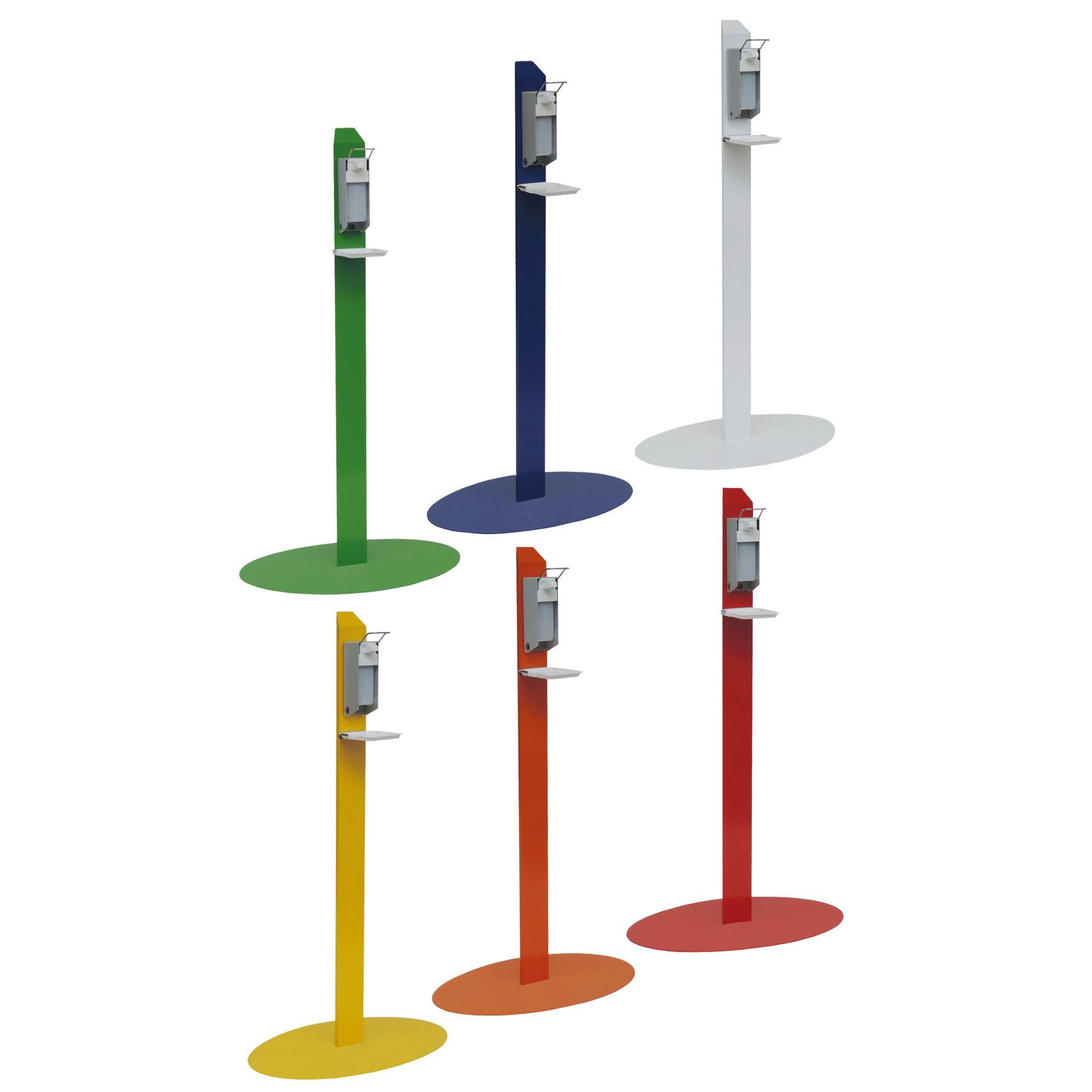 Novocal Desinfektionscenter farbig Standmodell Gestell: Schwarzmaterial pulverbeschichtet Gesamtab | Packung (1 Stück)