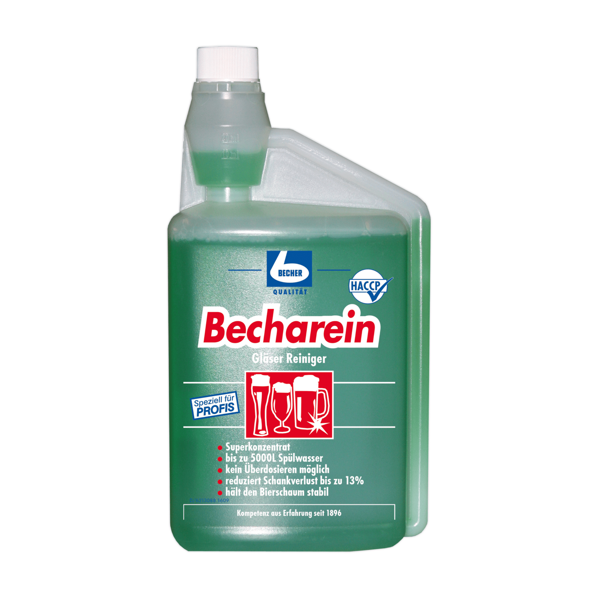 Dr. Becher Becharein Gläser Reiniger Pro, 1 Liter | Flasche (1000 ml)-1